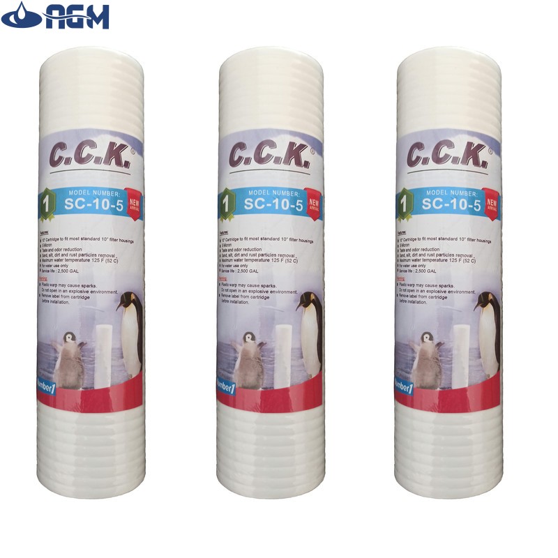 فیلتر دستگاه تصفیه کننده آب سی سی کا مدل pp 5 micron-F02 بسته 3 عددی