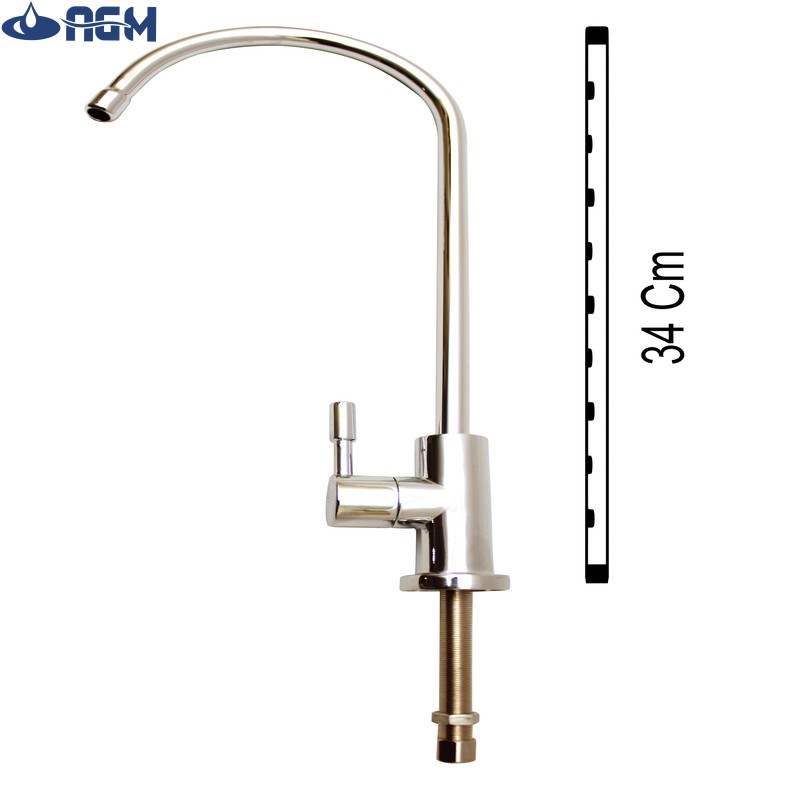 شیر دستگاه  تصفیه آب اهرمی بلند رنگ سیلور