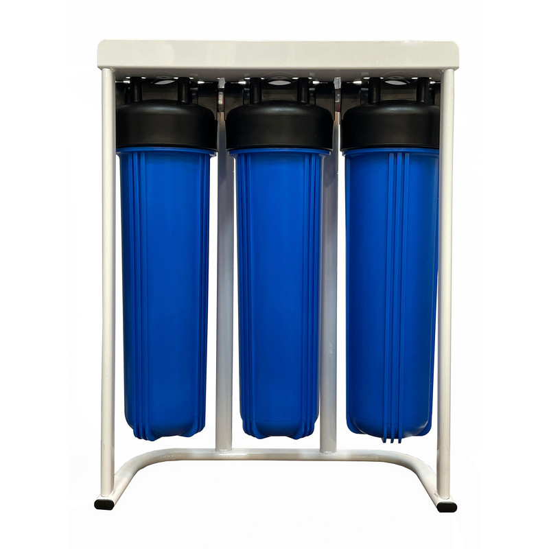 دستگاه تصفیه آب  جامبو سه مرحله ای مناسب برای ورودی ساختمان