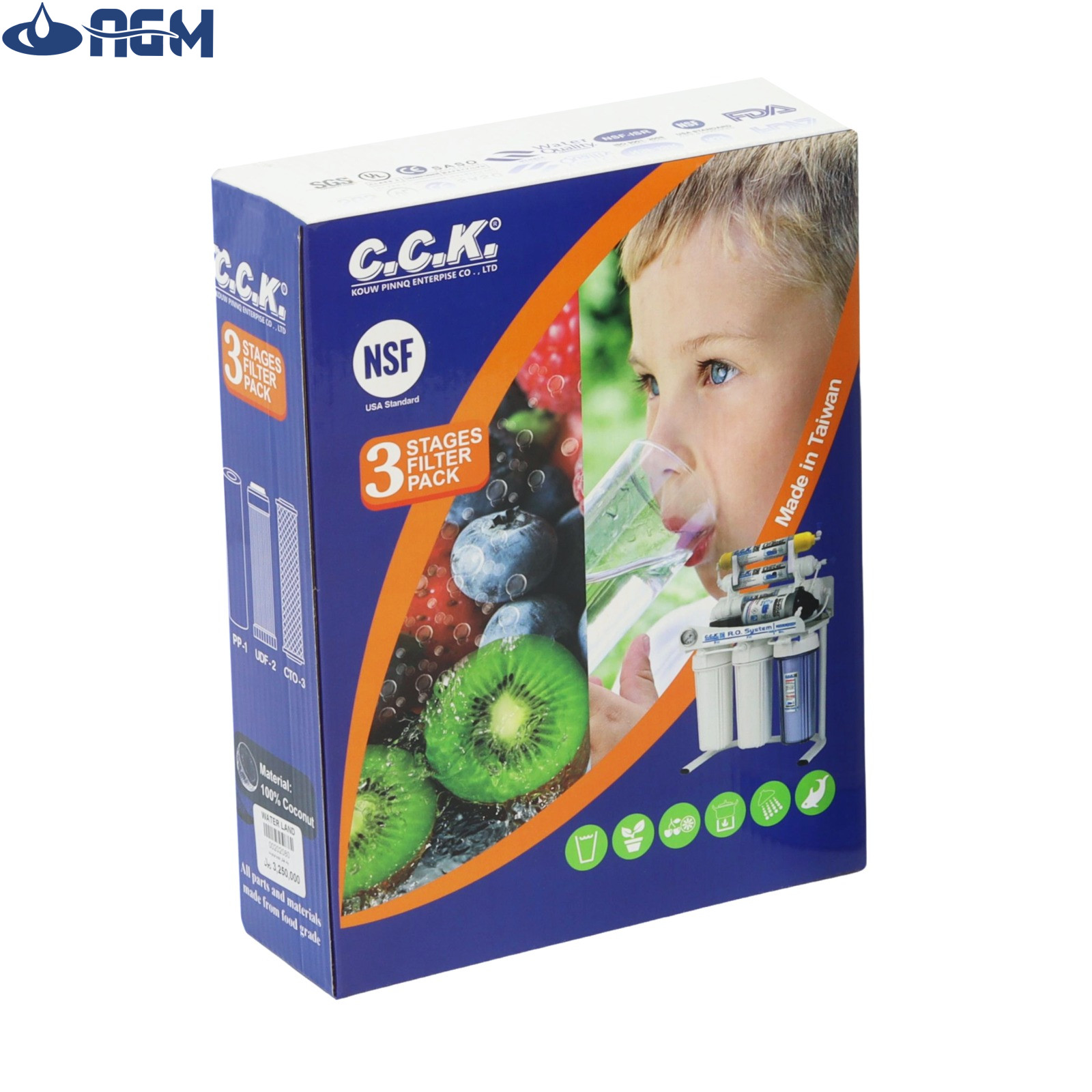 پک فیلتر مرحله 1و 2 و 3 دستگاه تصفیه آب  سی سی کا C.C.K