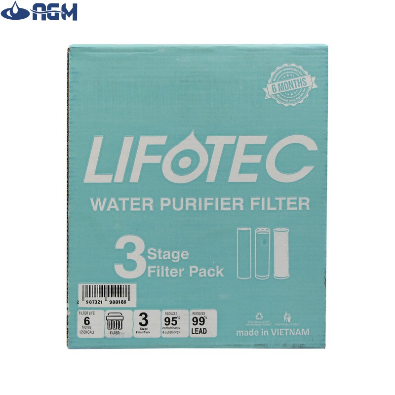 دستگاه تصفیه کننده آب زیر سینک لیفوتک مدل 7STAGE به همراه فیلتر مجموعه 3 عددی