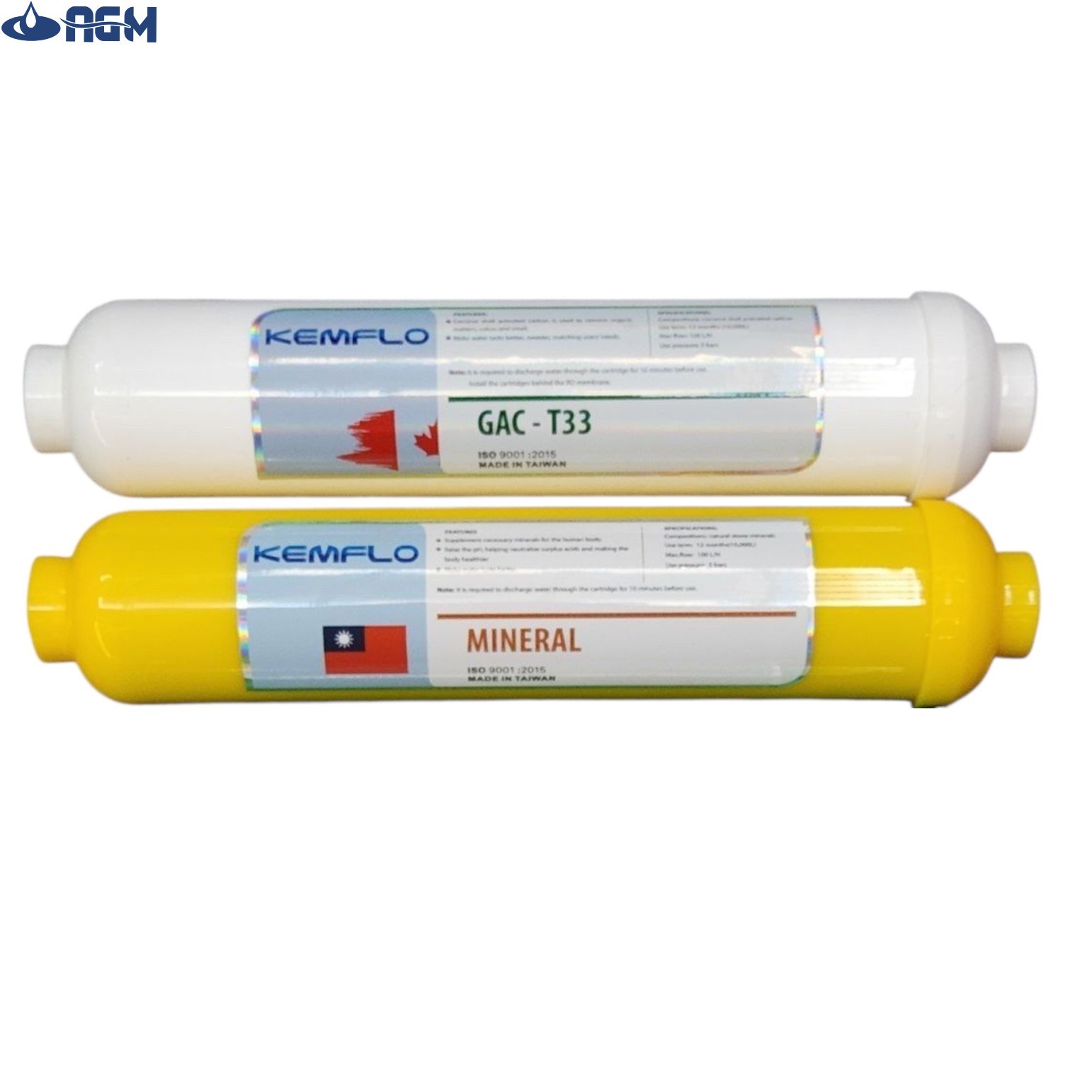 فیلتر دستگاه تصفیه آب کمفلو POST CARBON - MINERAL مجموعه دو عددی