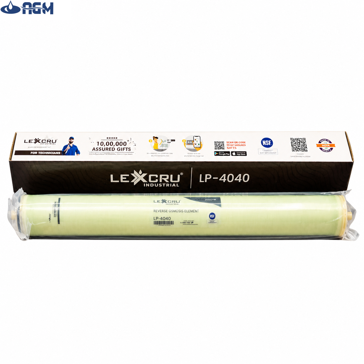 ممبران صنعتی چهار اینچ وارداتی - LEXCRU  LP  4040