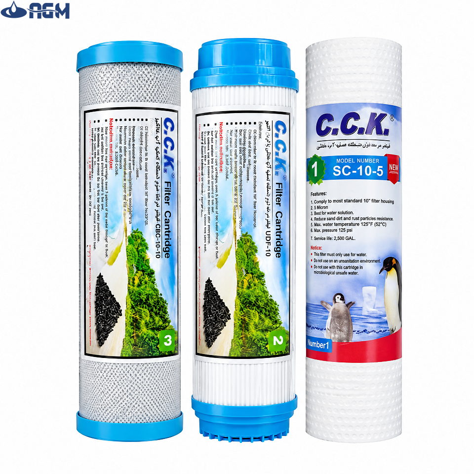 فیلتر دستگاه تصفیه آب cck مجموعه 6 عددی ممبران دار